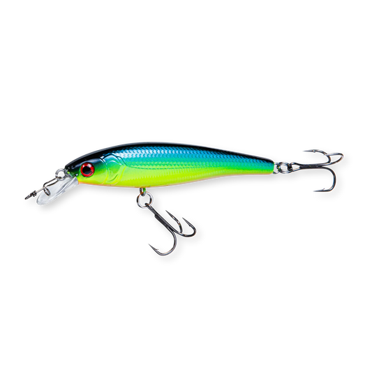 Beastly Minnow Finesse Sunshine är ett jerkbait som gör sig bäst i solsken – färgen syns tydligt och lockar fisk i ytvattnet.