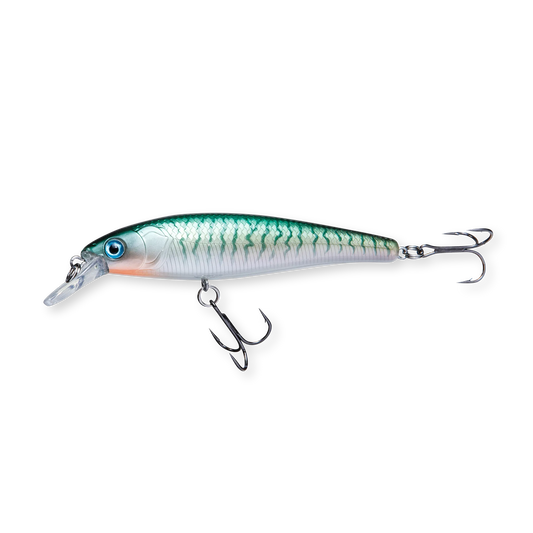 Beastly Minnow Stickleback är ett jerkbait som efterliknar spigg – en utmärkt färg för skärgårdsfiske i klart vatten.
