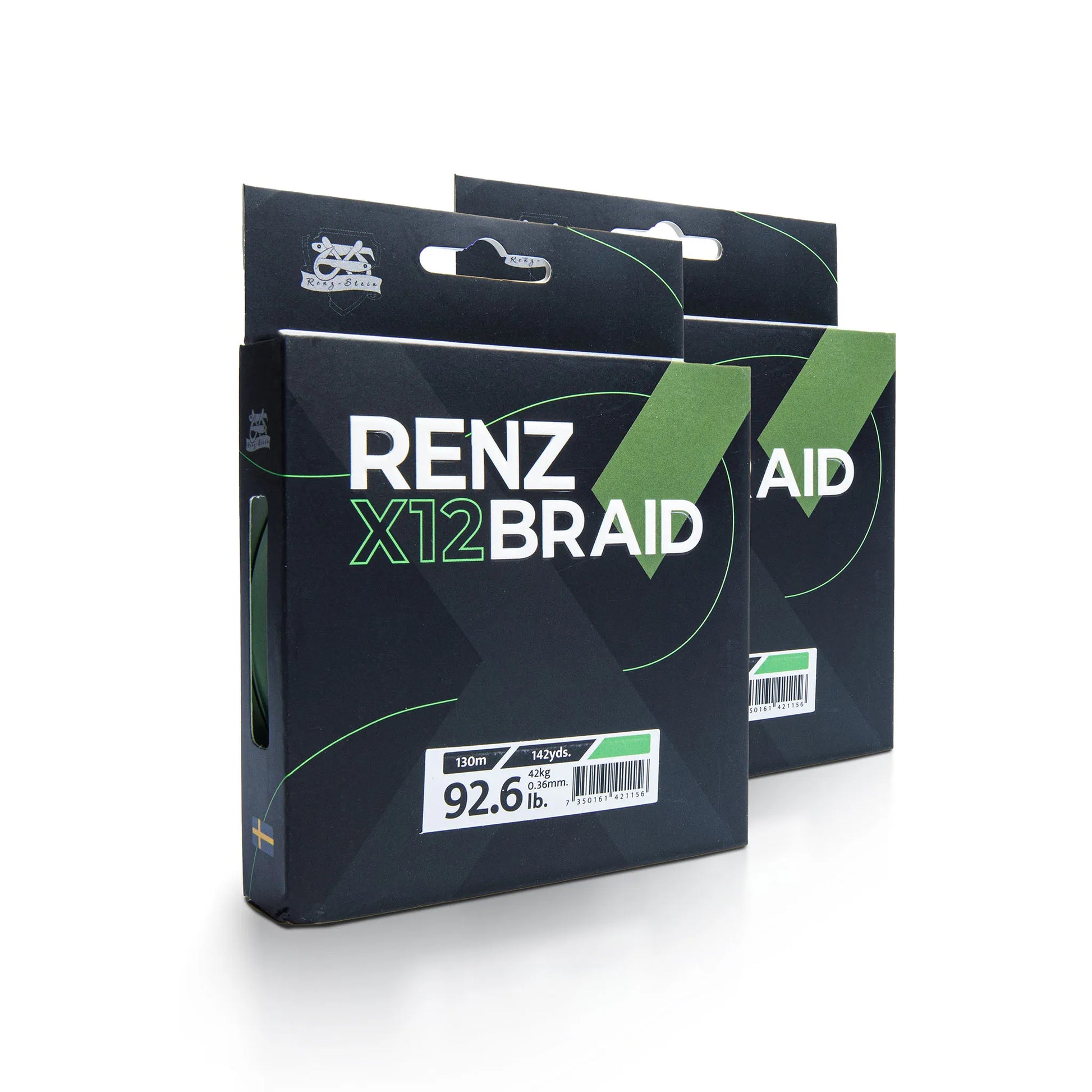 Renz Braid X12 är en högpresterande flätad fiskelina som har en tunn beläggning som ger dig mjukare, tystare och längre kast.