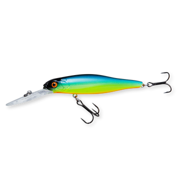 Beastly Diver Sunshine är ett jerkbait som gör sig bäst i solsken – färgen syns tydligt och lockar fisk i ytvattnet.