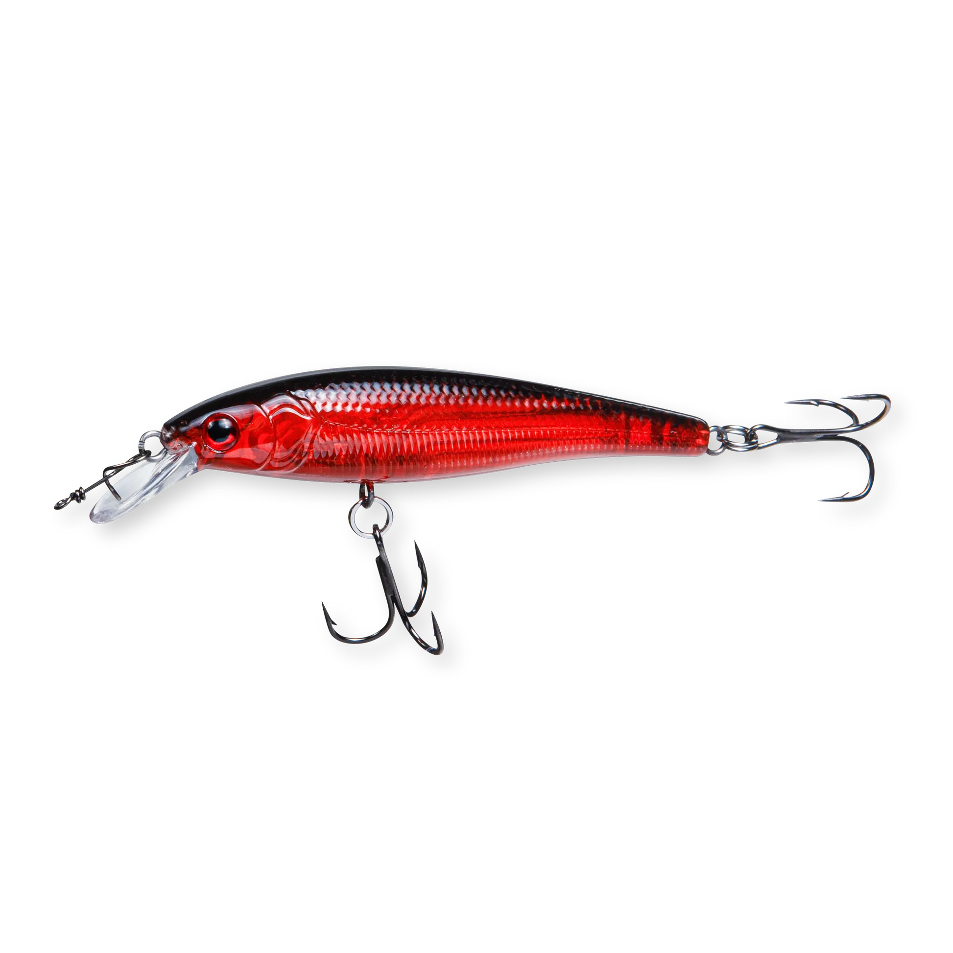 Beastly Minnow Finesse Blood Moon är ett jerkbait som lyser upp i skymning och grumligt vatten – designad för sena hugg.