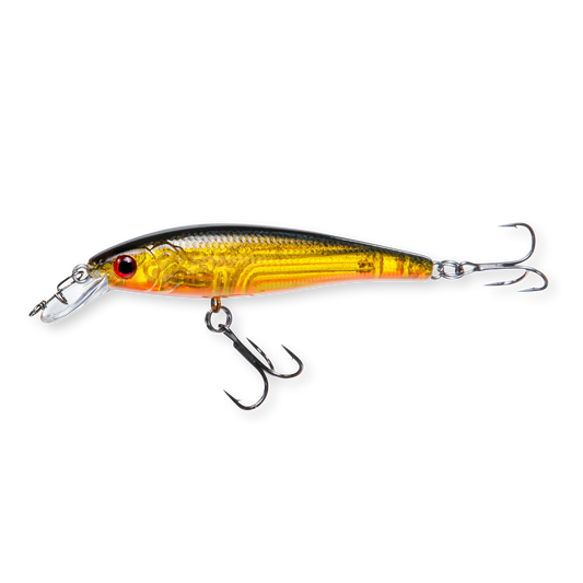 Beastly Minnow Finesse Hot Lime är ett jerkbait som ger dig maximal synlighet i grumligt vatten – en UV-favorit för vår och höst.