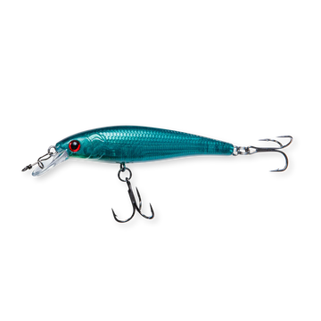 Beastly Minnow Finesse Metalic Green är ett jerkbait som är en allroundfärg – metalliskt skimmer för alla väder och vatten.