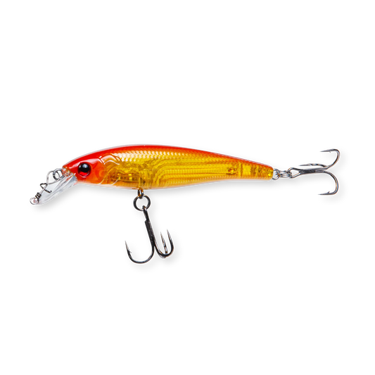 Beastly Minnow Finesse Spicy är en kontrastrik wobbler som sticker ut – perfekt när fisken tvekar.