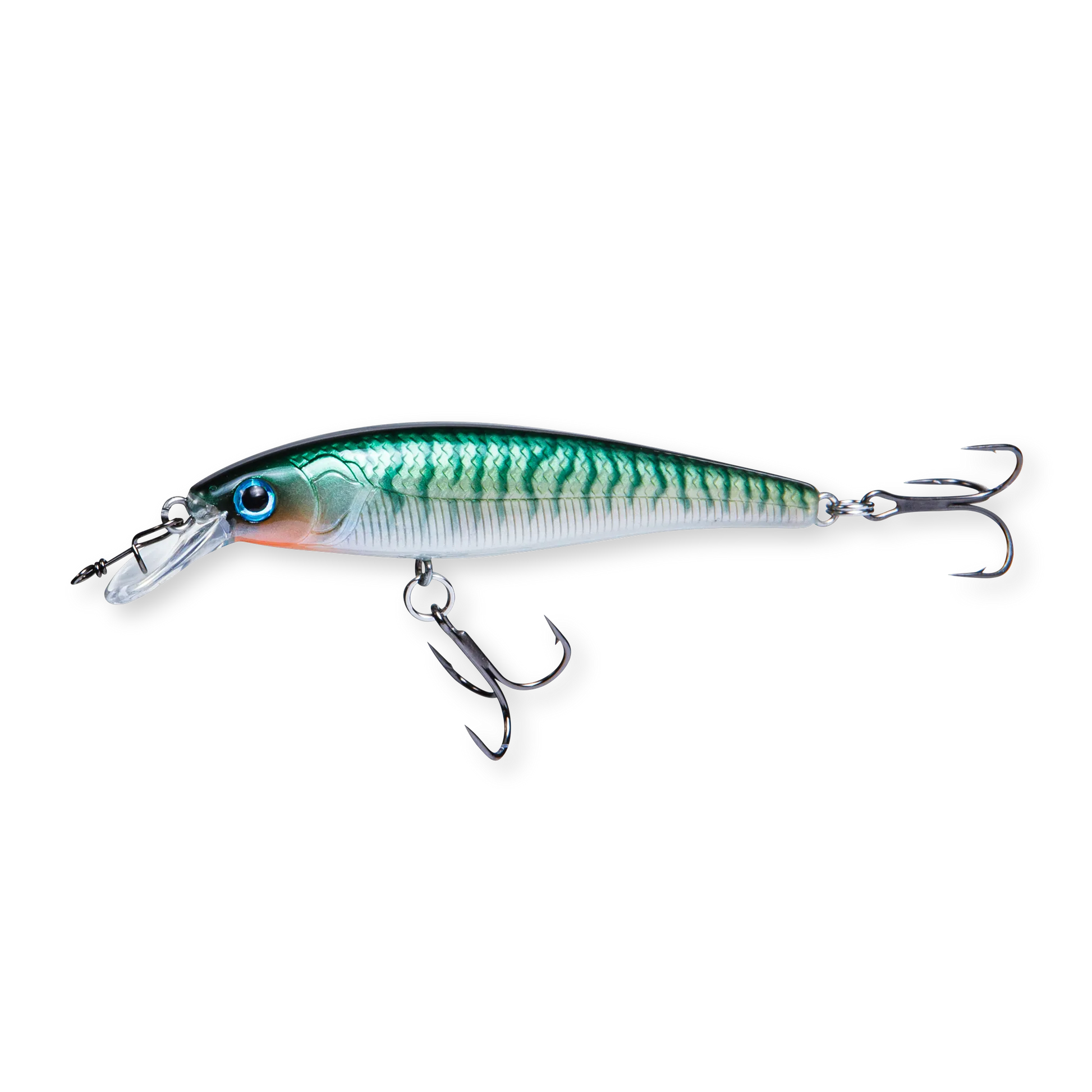 Beastly Minnow Finesse Stickleback är ett jerkbait som efterliknar spigg – en utmärkt färg för skärgårdsfiske i klart vatten.