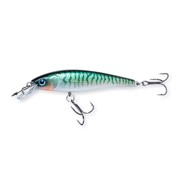 Beastly Minnow Finesse Stickleback är ett jerkbait som efterliknar spigg – en utmärkt färg för skärgårdsfiske i klart vatten.