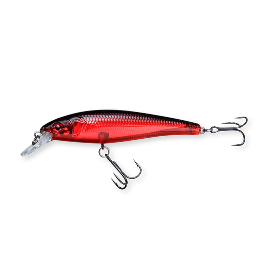 Beastly Minnow Blood Moon är ett jerkbait som lyser upp i skymning och grumligt vatten – designad för sena hugg.