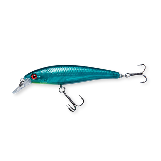 Beastly Minnow Metalic Green är en allroundfärg – metalliskt skimmer för alla väder och vatten.