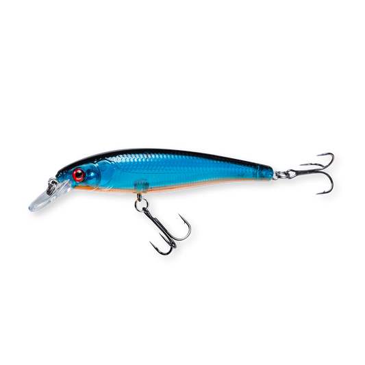 Beastly Minnow Night Shiner är ett jerkbait som glänser vid nattfiske – med reflekterande yta för maximal attraktion.