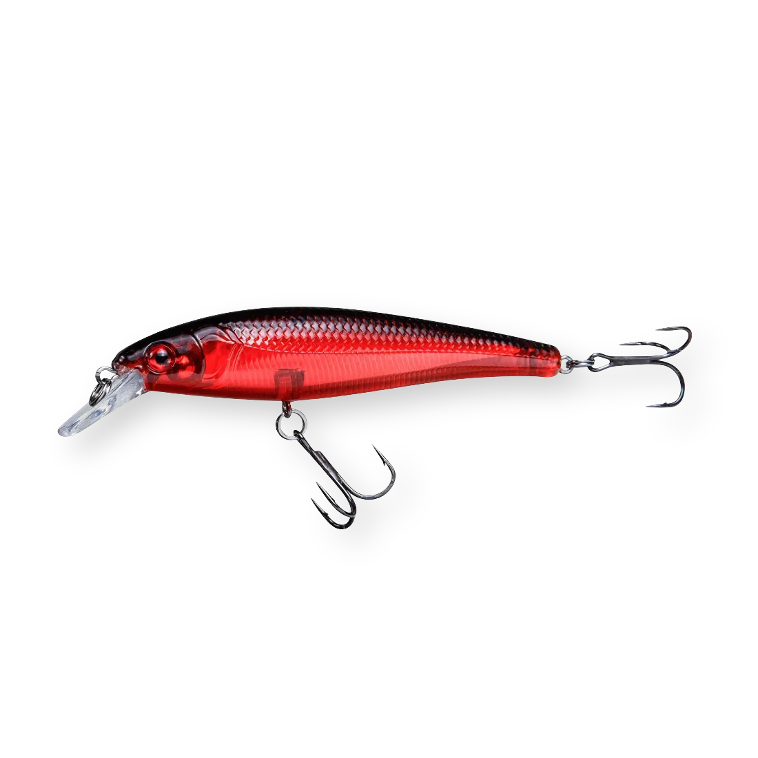 Beastly Minnow Red/Black Jerkbait Wobbler