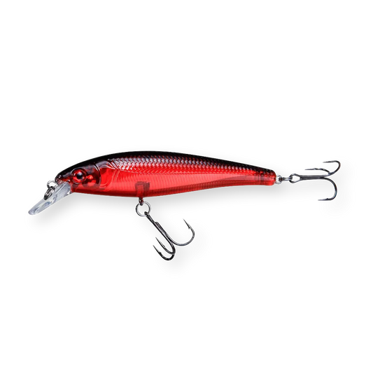 Beastly Minnow Red/Black Jerkbait Wobbler