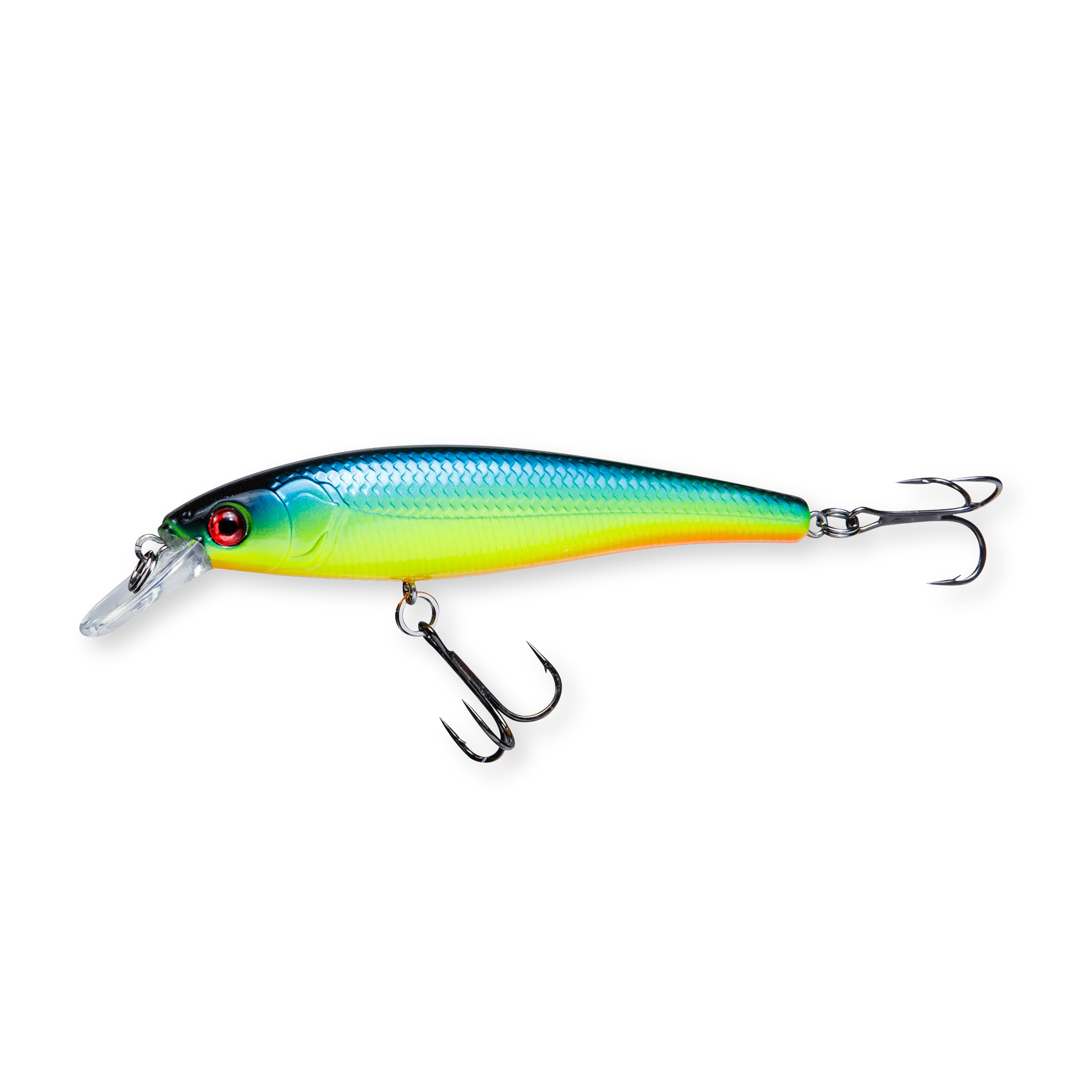 Beastly Minnow Sunshine är ett jerkbait som gör sig bäst i solsken – färgen syns tydligt och lockar fisk i ytvattnet.