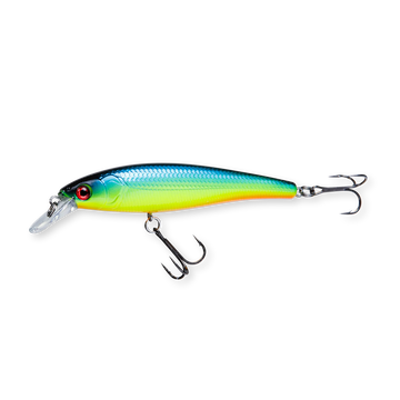 Beastly Minnow Sunshine är ett jerkbait som gör sig bäst i solsken – färgen syns tydligt och lockar fisk i ytvattnet.