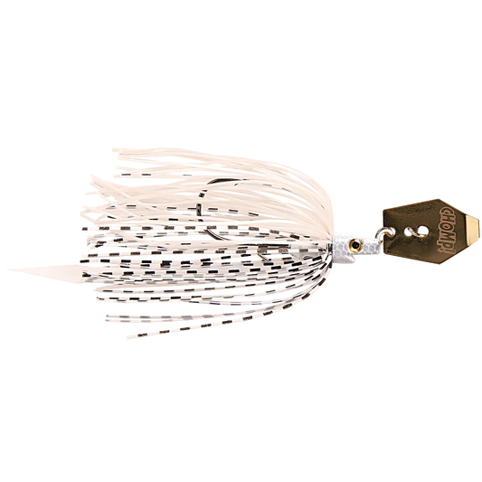 Pig Hula Albino Shad är en bladed jig byggd på det klassiska konceptet av ett traditionellt Chatterbait som fungerar utmärkt i klart och halvklart vatten under vår och sommar.