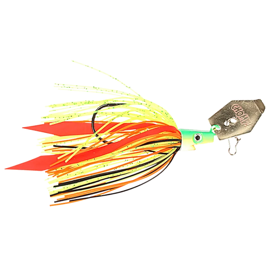 Pig Hula Fire Perch är en bladed jig byggd på det klassiska konceptet av ett traditionellt Chatterbait som är ett säkert kort för vår och höst i grumligt vatten.