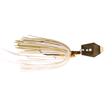 Pig Hula Golden Shiner är en bladed jig byggd på det klassiska konceptet av ett traditionellt Chatterbait som är designad för halvklart, grumligt vatten under sommar och höst.