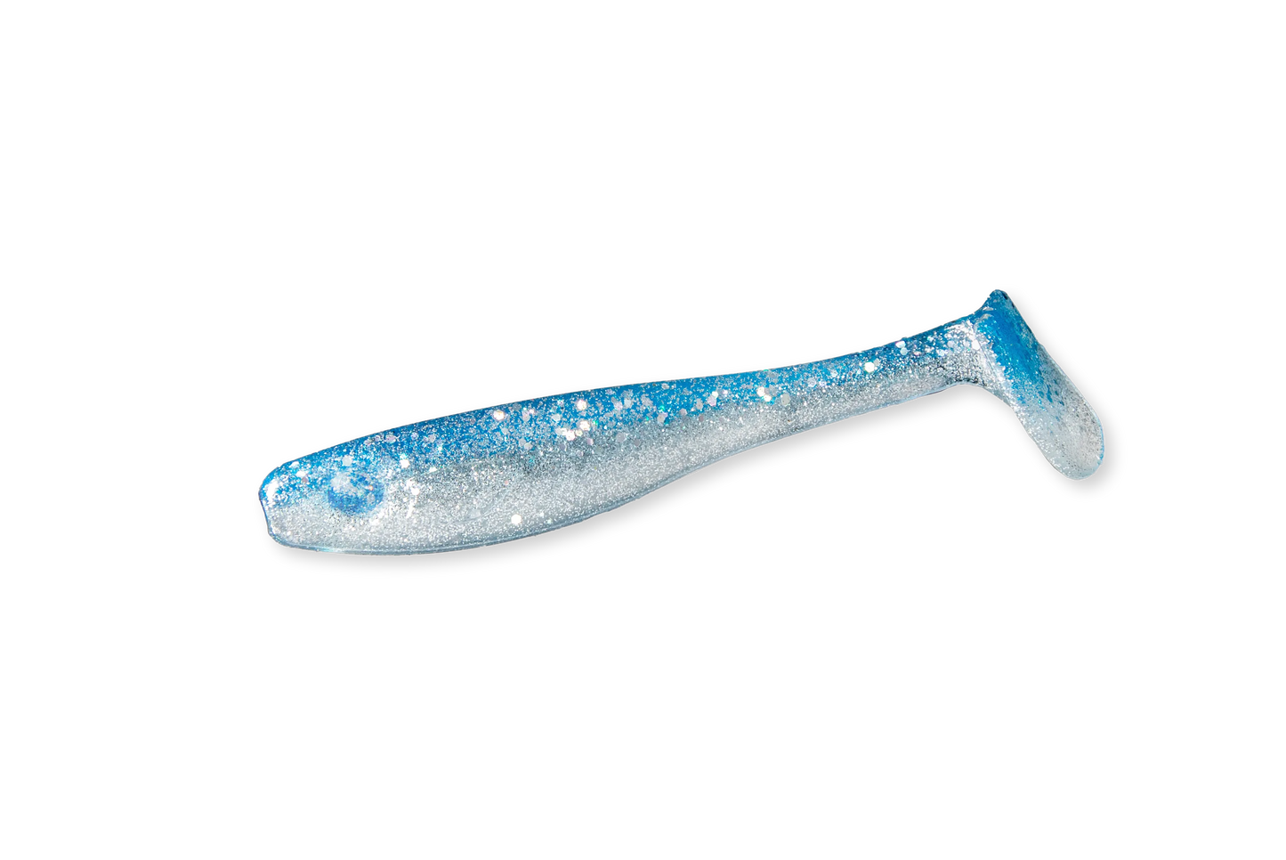 RenzShad Perch Blue Pearl jig ger naturlig småfiskimitation i klart vatten – perfekt för abborre.
