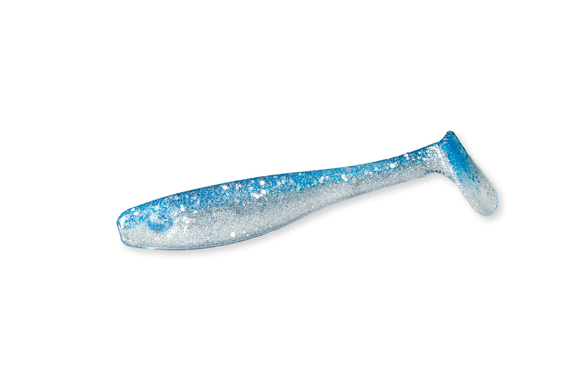 RenzShad Perch Blue Pearl jig ger naturlig småfiskimitation i klart vatten – perfekt för abborre.