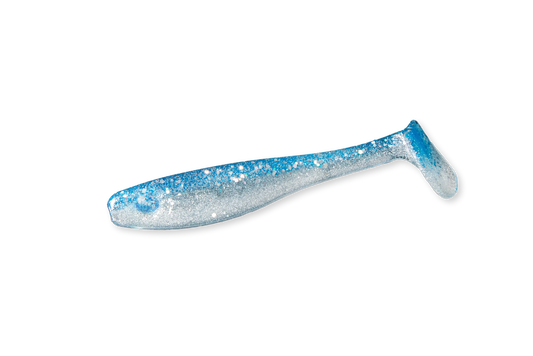 RenzShad Perch Blue Pearl jig ger naturlig småfiskimitation i klart vatten – perfekt för abborre.