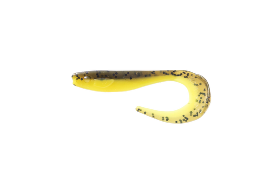Renztail Finesse Chartreuse/Pumpkin Tail Jig 8-pack